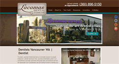 Desktop Screenshot of lacamasdental.com